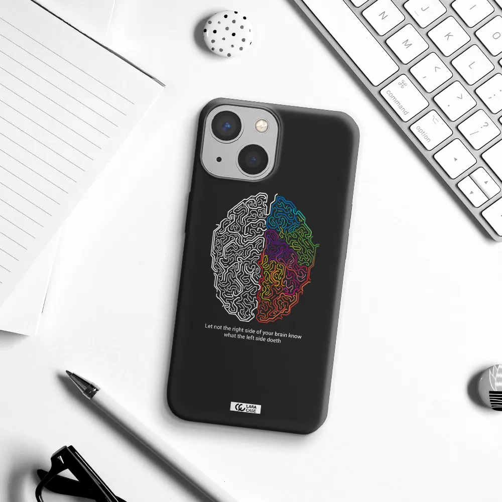 Brain Apple iPhone 13 mini Silicone black Case