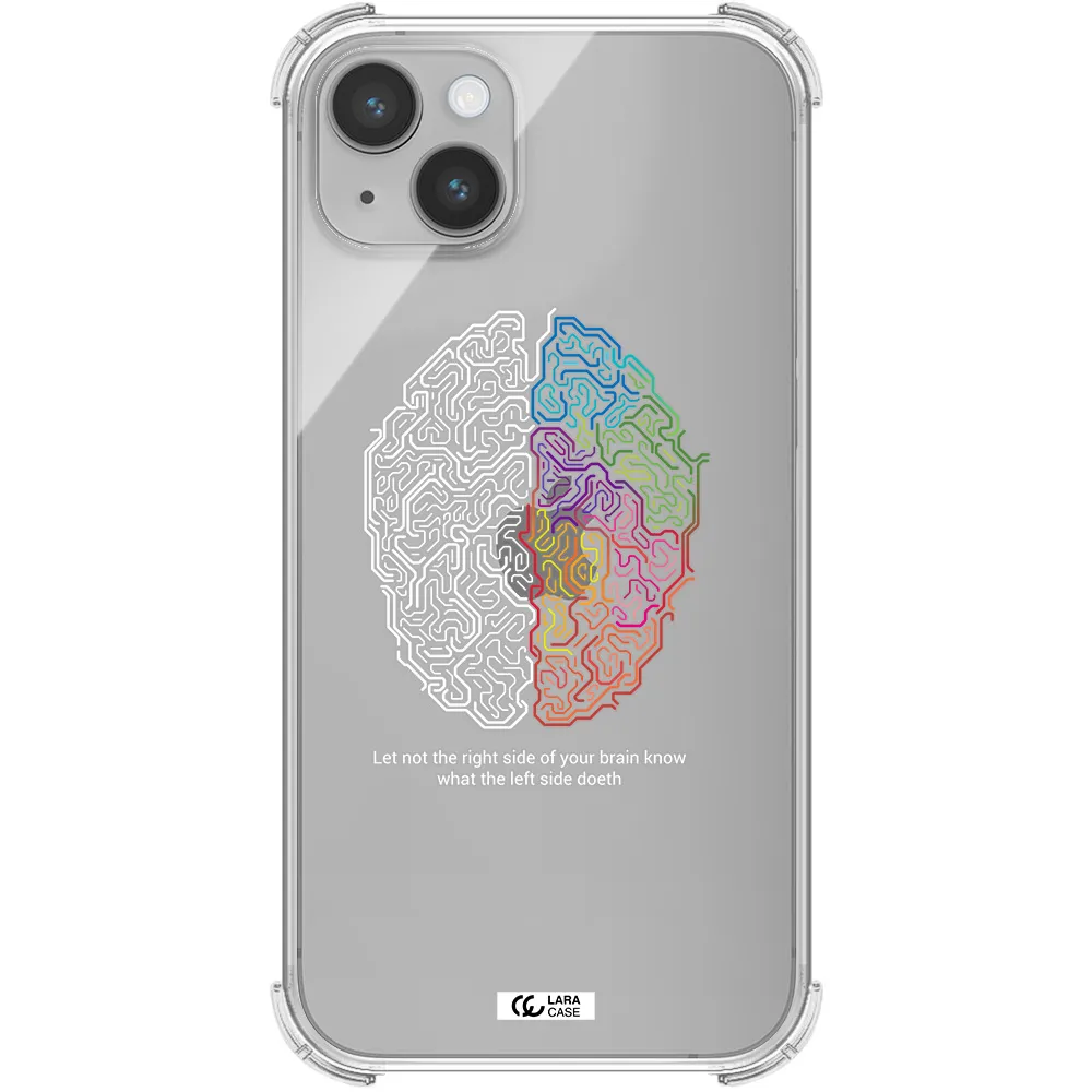 Brain Apple iPhone 14 Clear PC Case