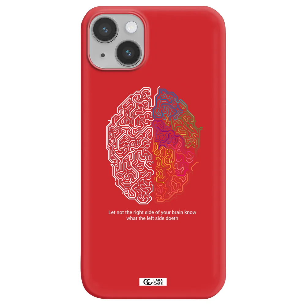 Brain Apple iPhone 14 plus Silicone Imperial Red Case