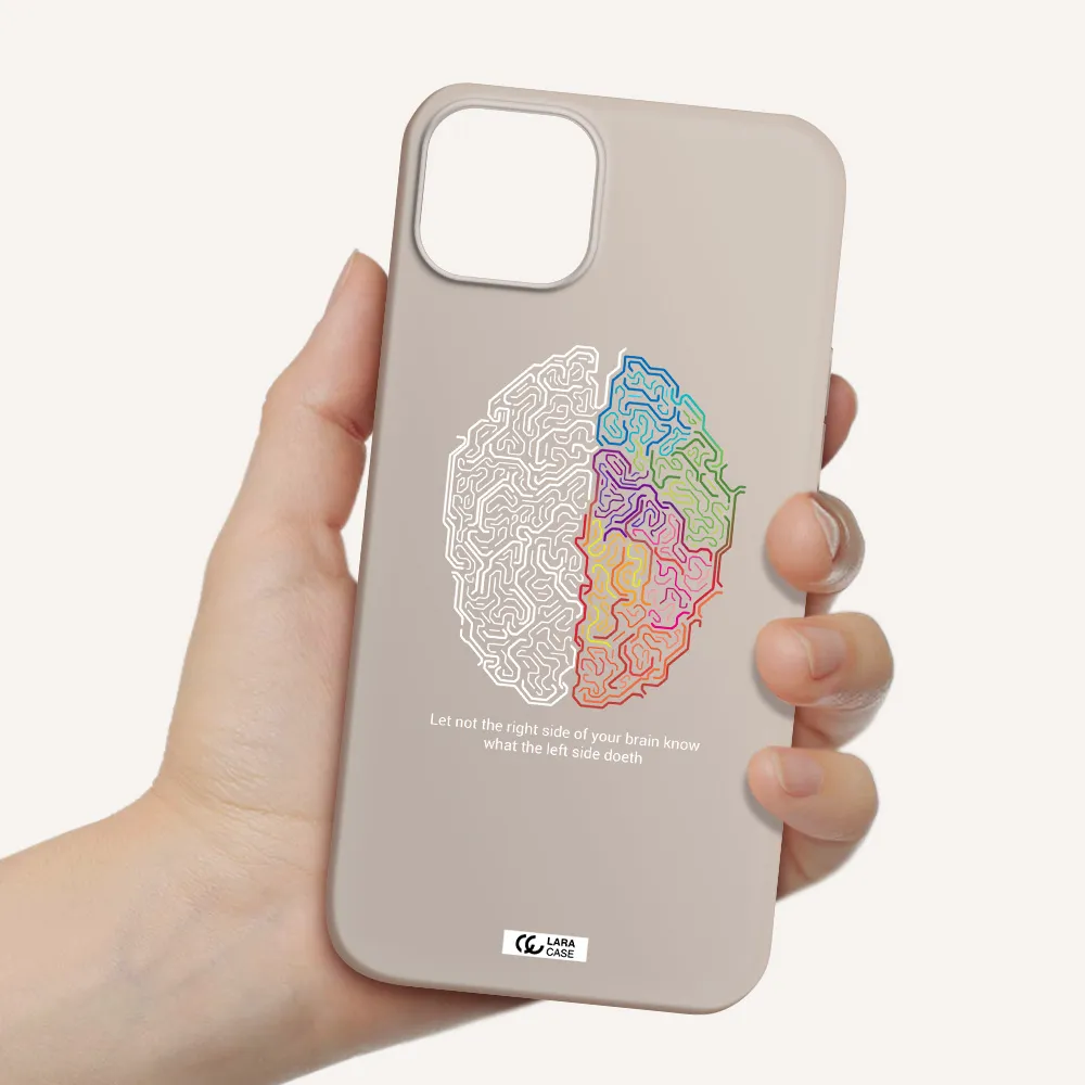 Brain Apple iPhone 14 plus Silicone Stone Case