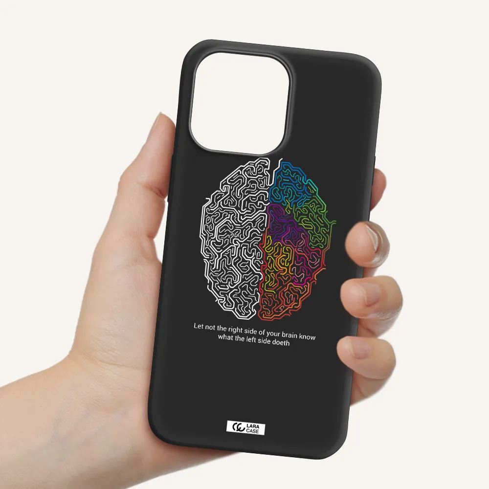 Brain Apple iPhone 14 pro Silicone black Case