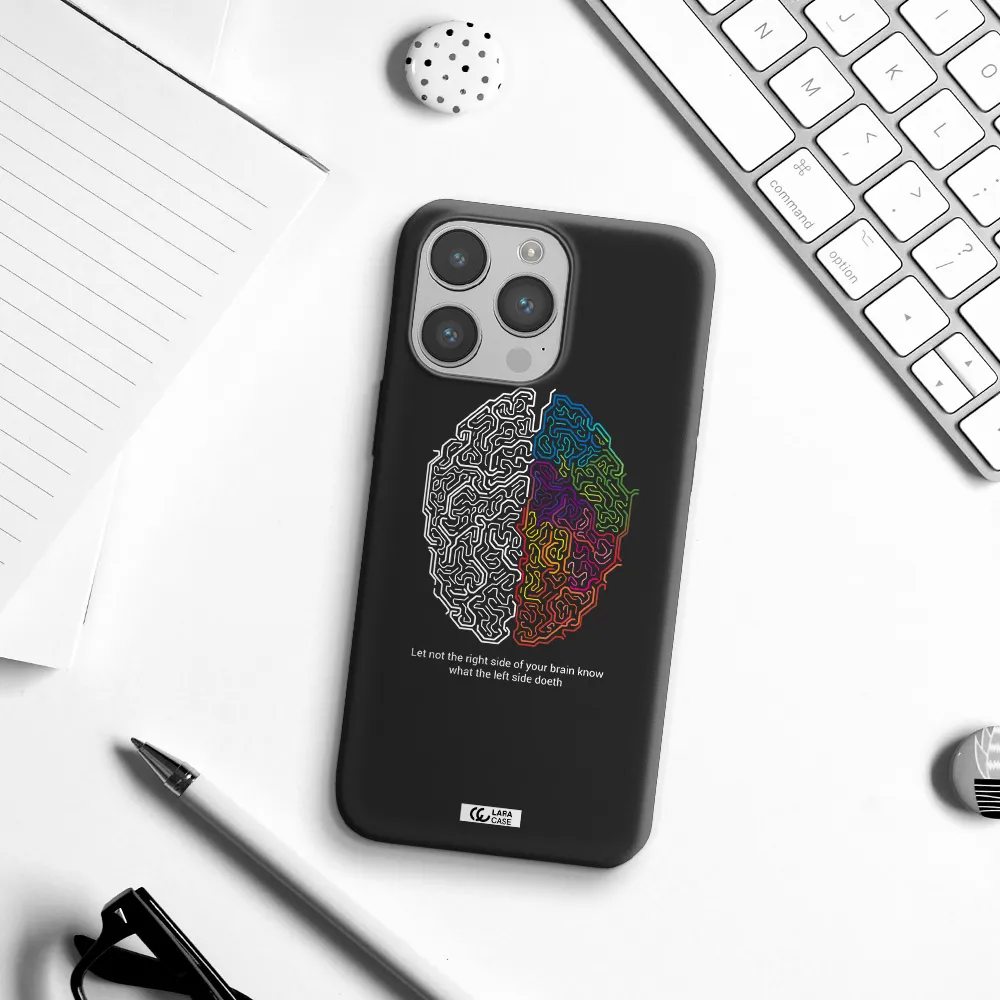 Brain Apple iPhone 14 pro Silicone black Case