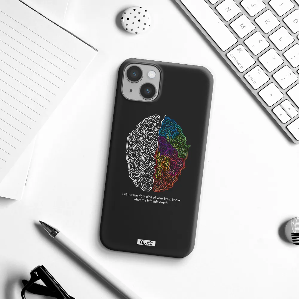 Brain Apple iPhone 14 Silicone black Case