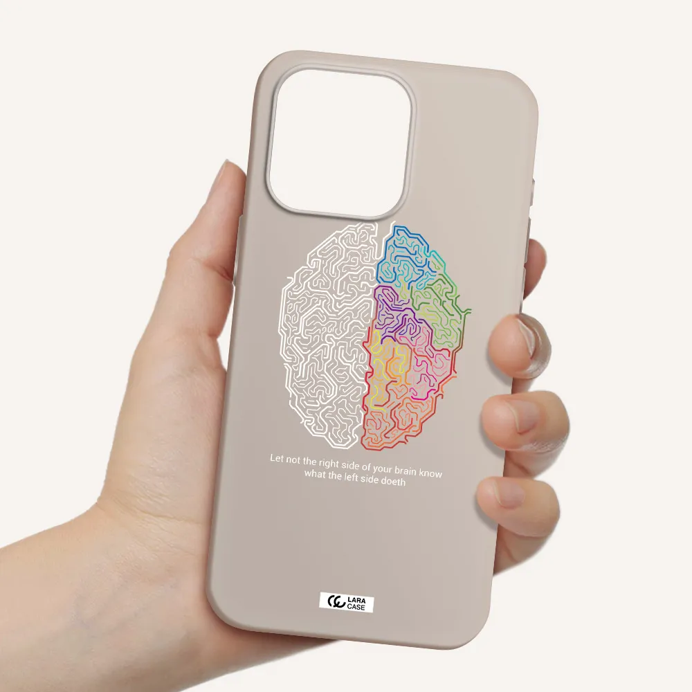 Brain Apple Iphone 15 Pro max Silicone Stone Case