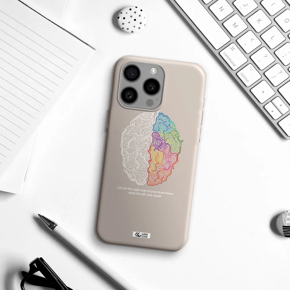 Brain Apple Iphone 15 Pro max Silicone Stone Case