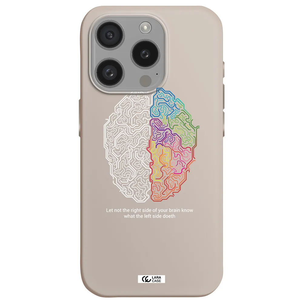 Brain Apple Iphone 15 Pro Silicone Stone Case