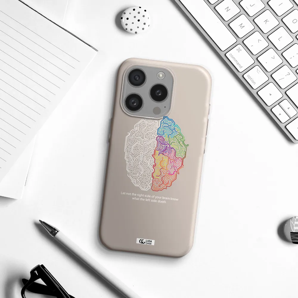 Brain Apple Iphone 15 Pro Silicone Stone Case