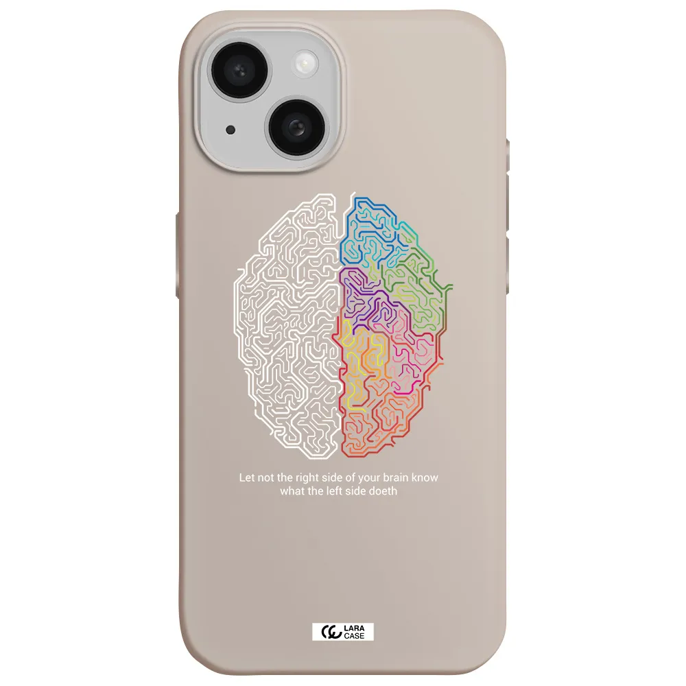 Brain Apple iPhone 15 Silicone Stone Case