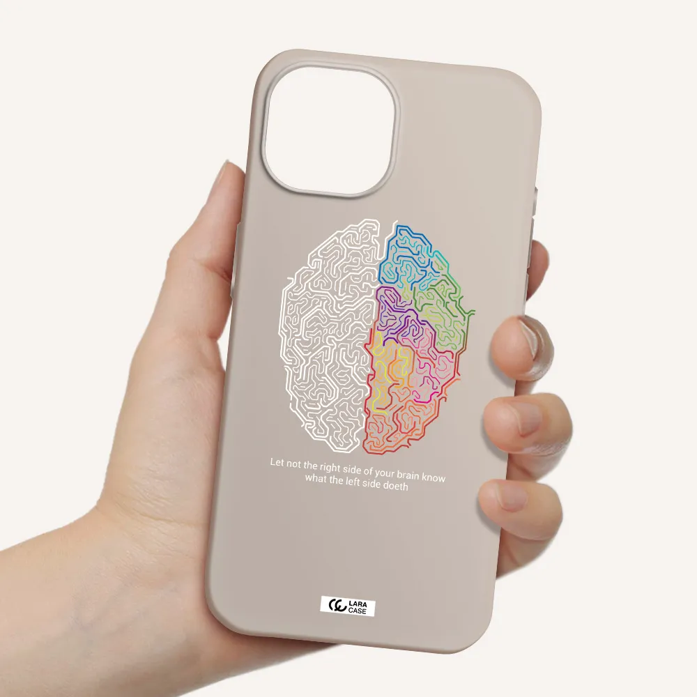 Brain Apple iPhone 15 Silicone Stone Case