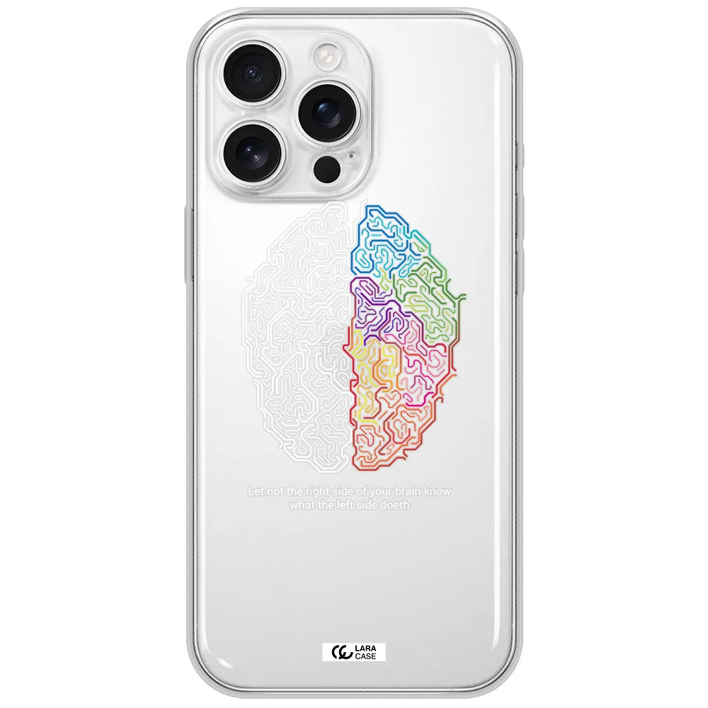 Brain Apple Iphone 16 Pro Max Clear Tpu Case