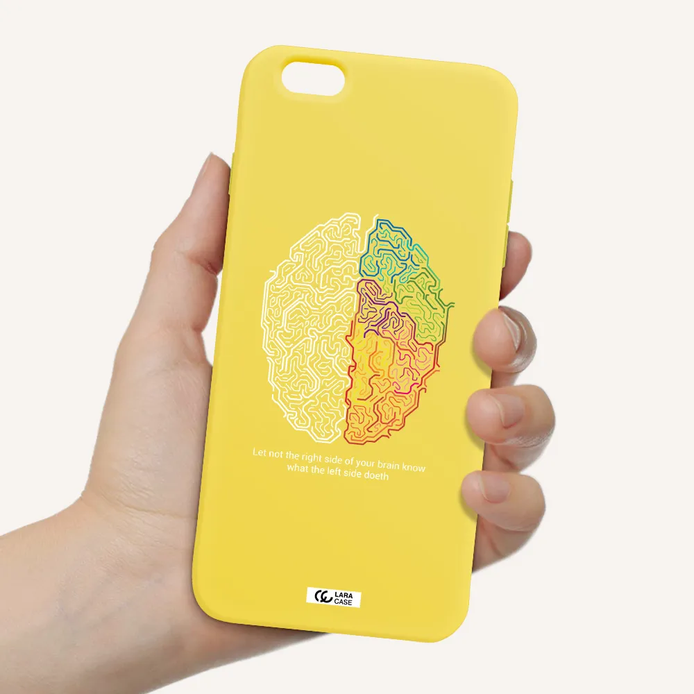 Brain Apple iPhone 6 plus Silicone canary yellow Case