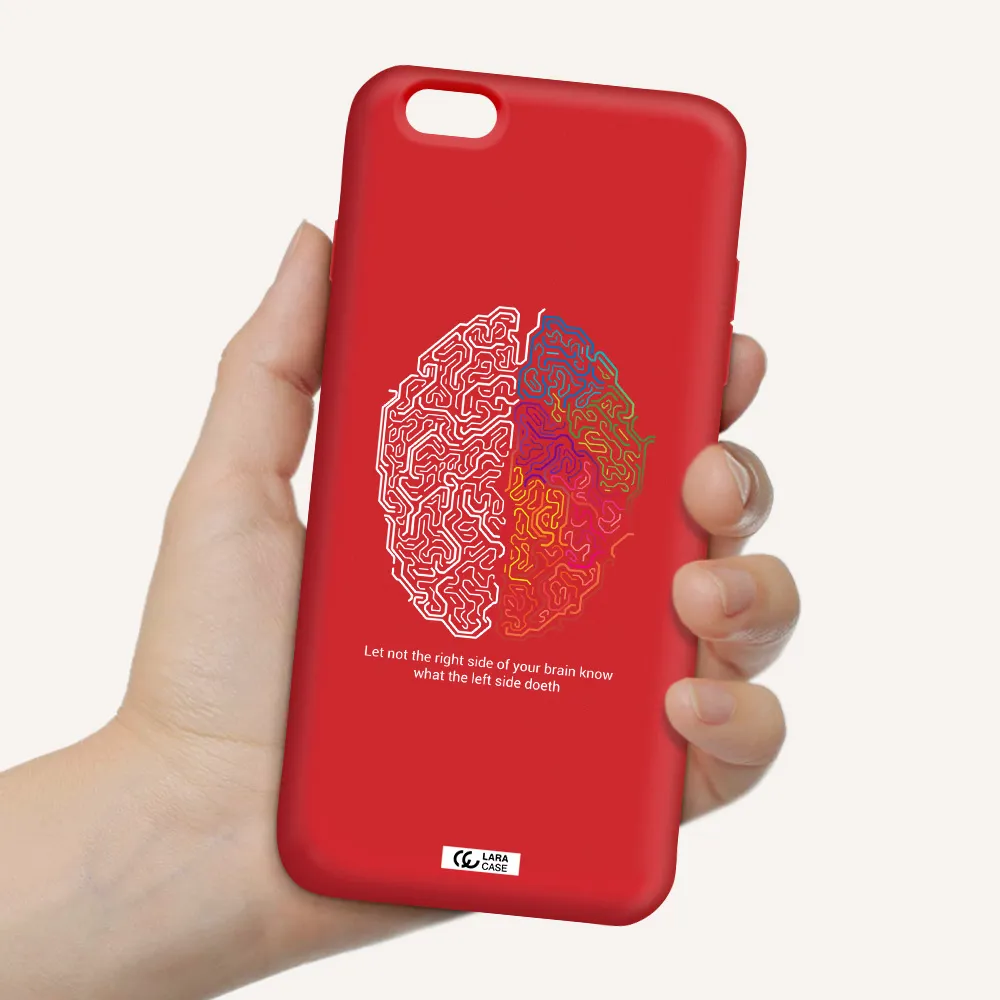 Brain Apple iPhone 6 plus Silicone Imperial Red Case