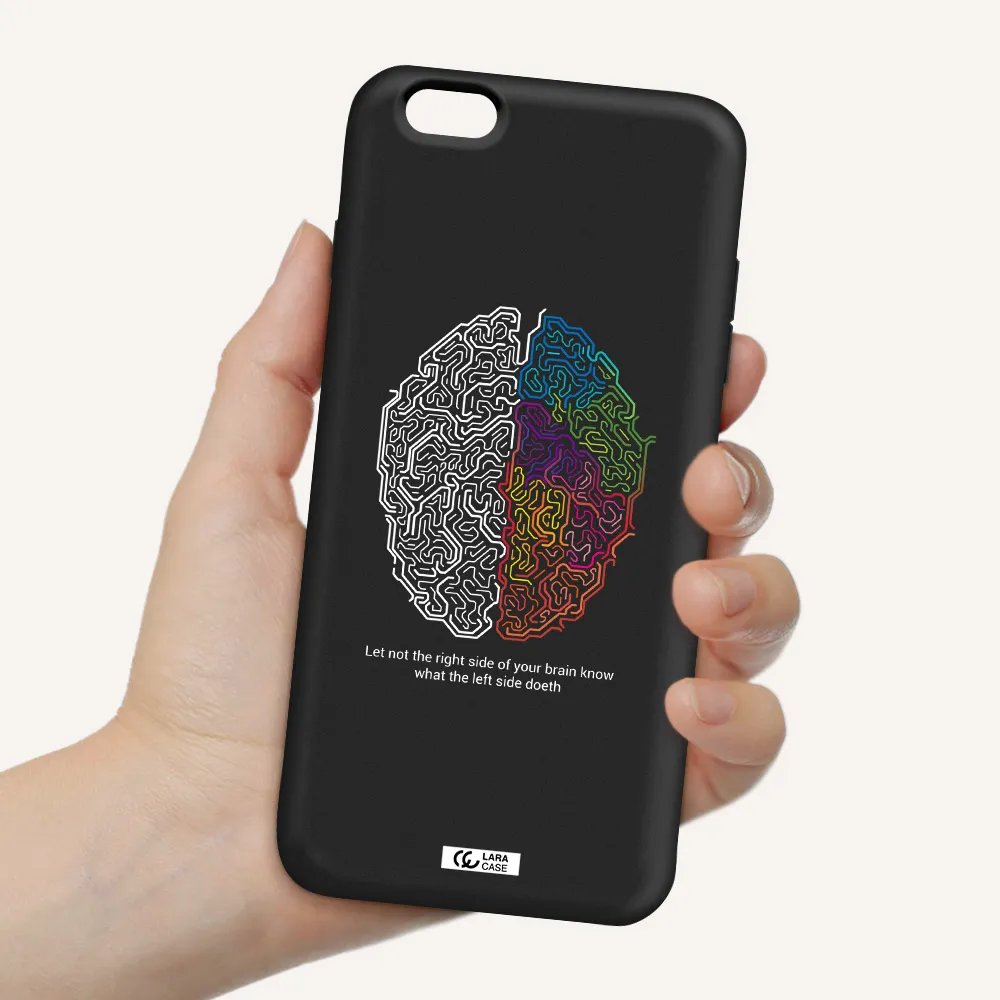 Brain Apple iPhone 6 s plus Silicone black Case