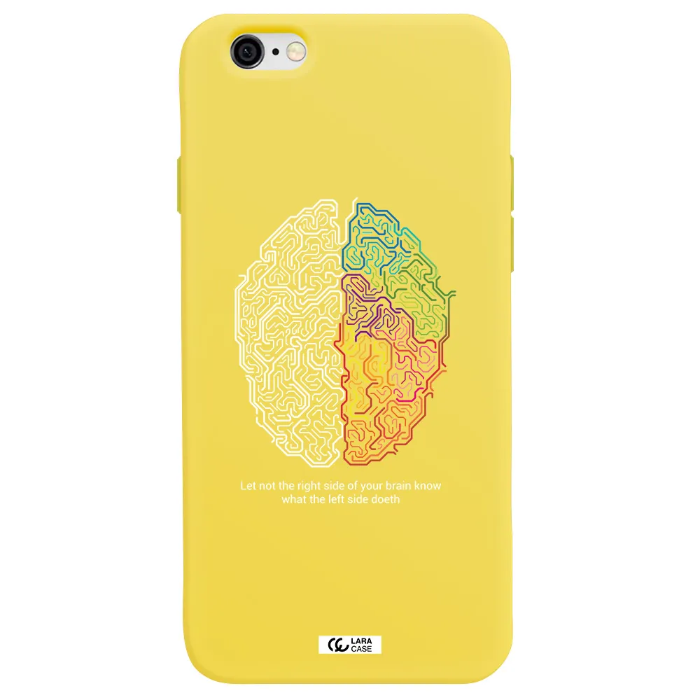 Brain Apple iPhone 6 Silicone canary yellow Case