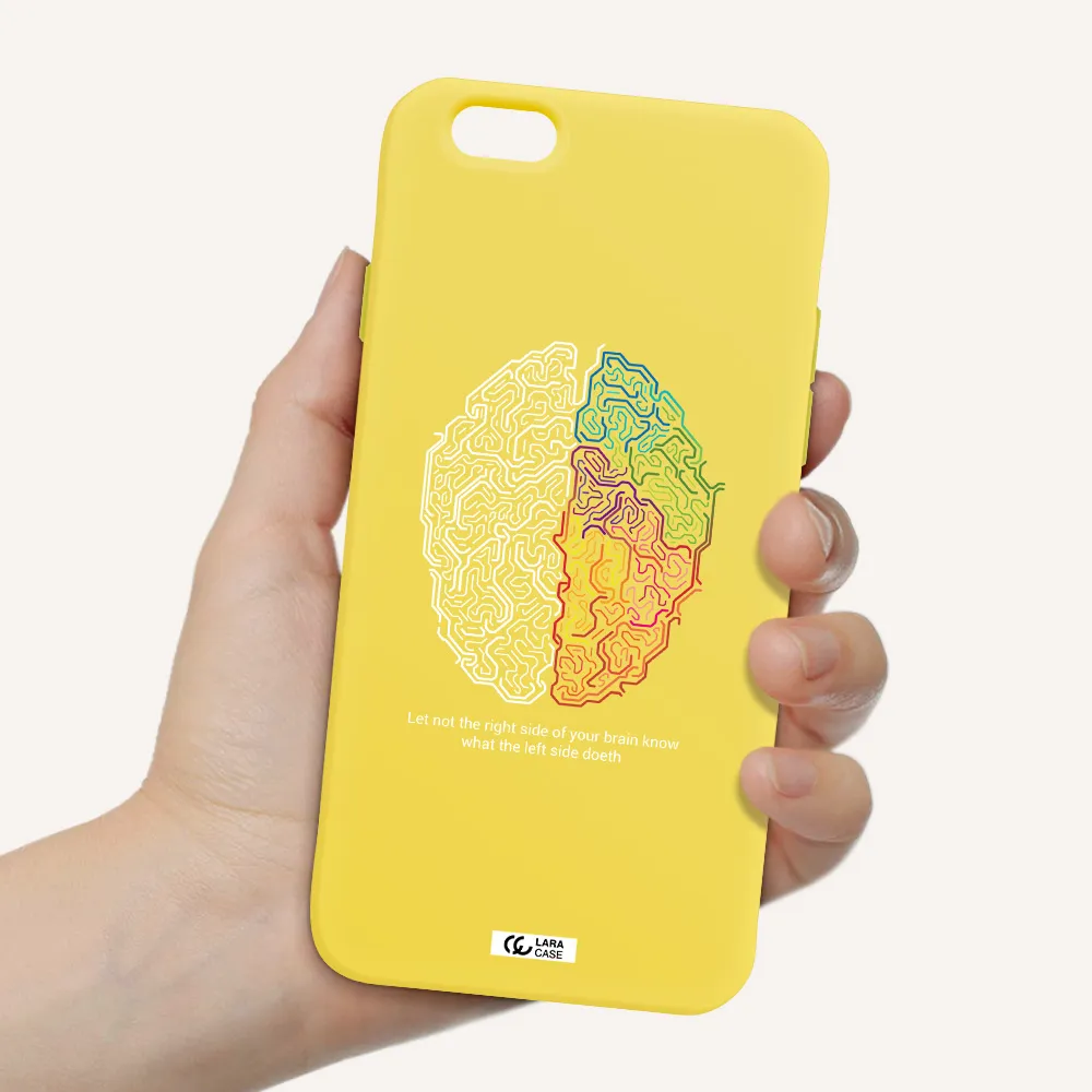 Brain Apple iPhone 6 Silicone canary yellow Case