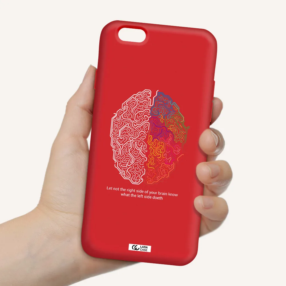 Brain Apple iPhone 6 Silicone Imperial Red Case
