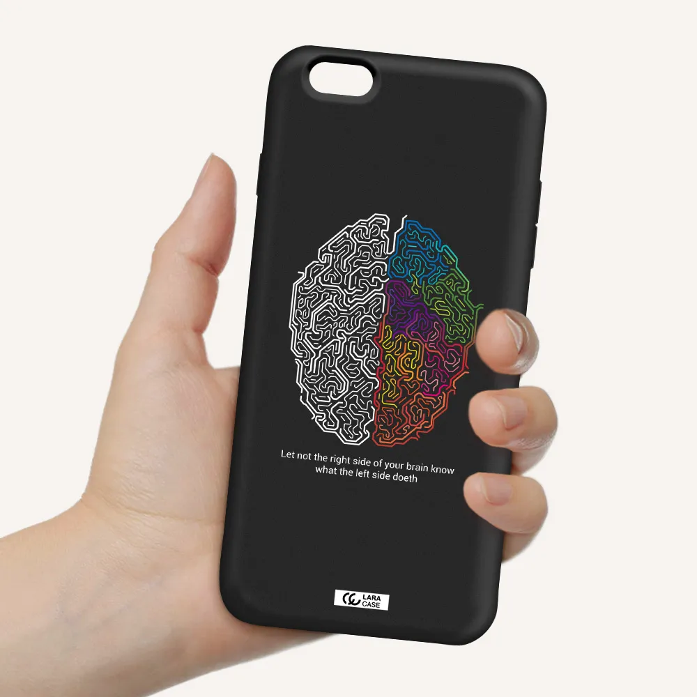 Brain Apple iPhone 6S Silicone black Case