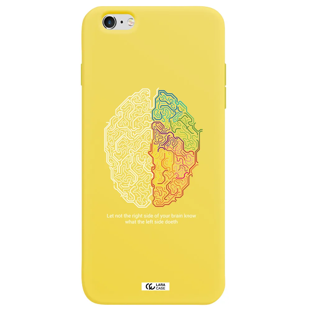 Brain Apple iPhone 6S Silicone canary yellow Case