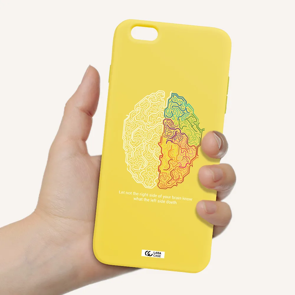 Brain Apple iPhone 6S Silicone canary yellow Case
