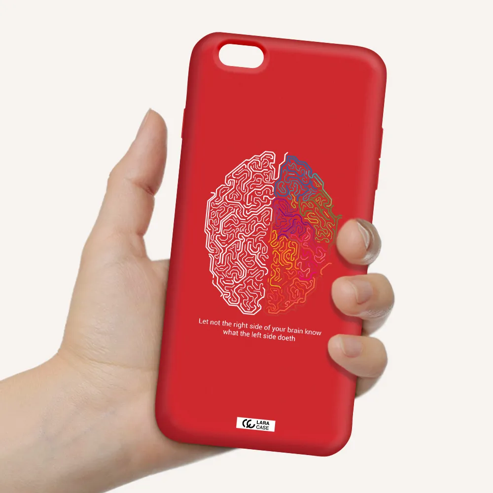 Brain Apple iPhone 6S Silicone Imperial Red Case