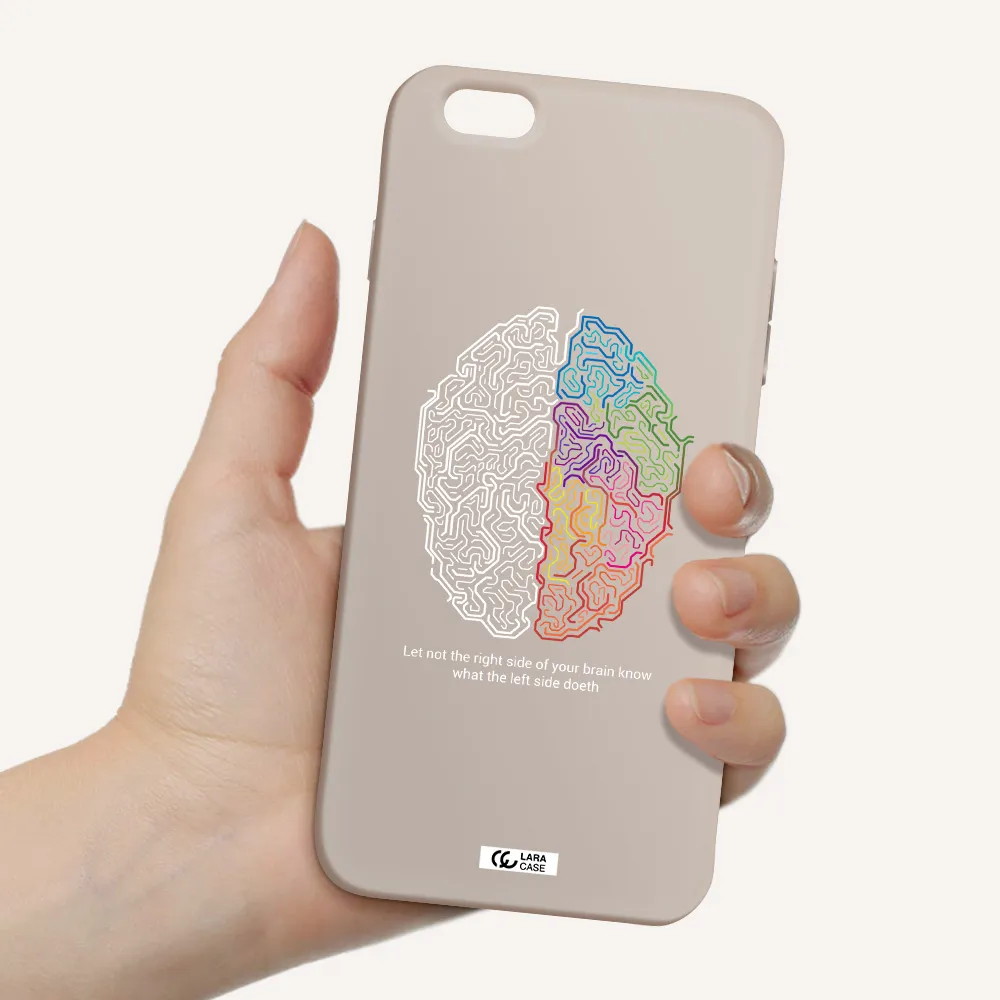 Brain Apple iPhone 6S Silicone Stone Case