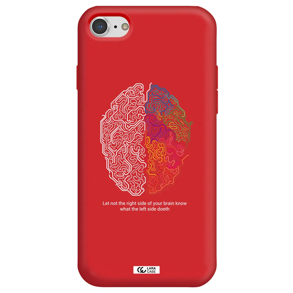 Brain Apple iPhone 7 Silicone Imperial Red Case