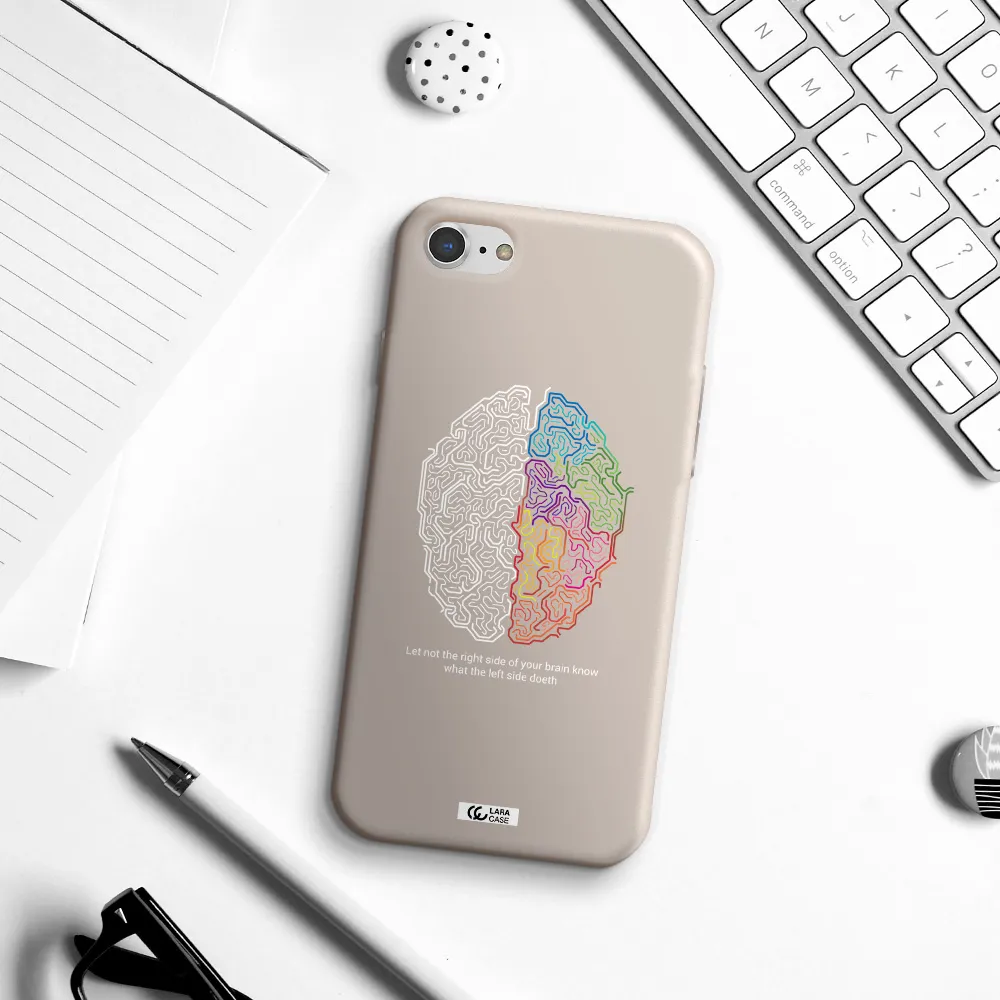 Brain Apple iPhone 7 Silicone Stone Case