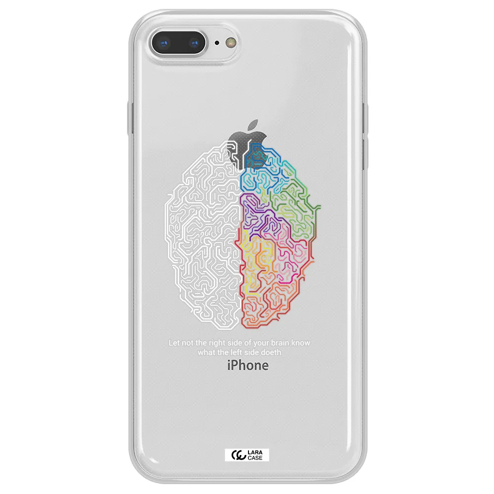 Brain Apple iPhone 8 plus Clear TPU Case