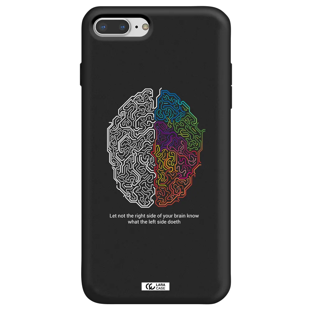 Brain Apple iPhone 8 plus Silicone black Case