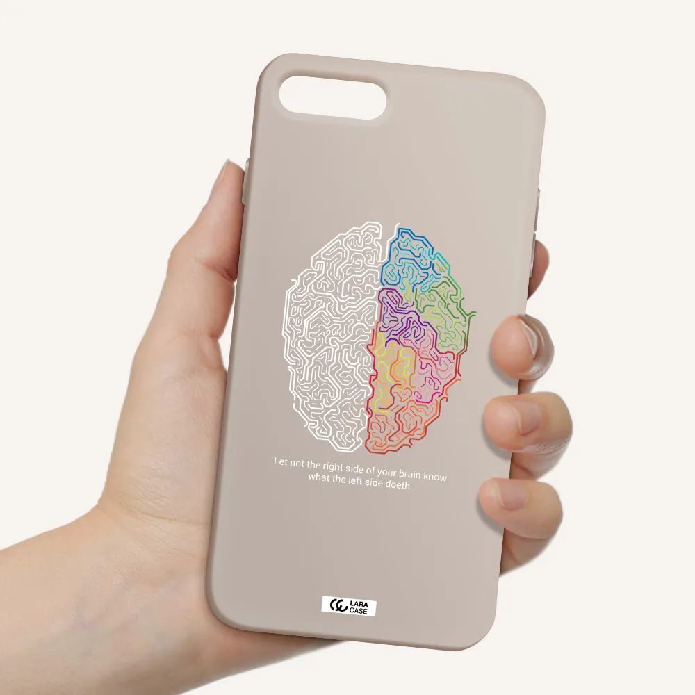 Brain Apple iPhone 8 plus Silicone Stone Case