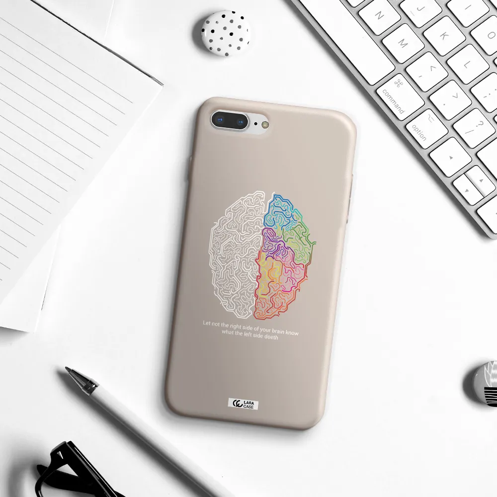 Brain Apple iPhone 8 plus Silicone Stone Case