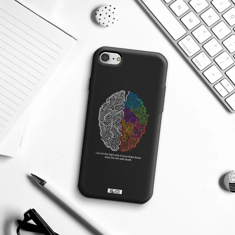 Brain Apple iPhone 8 Silicone black Case