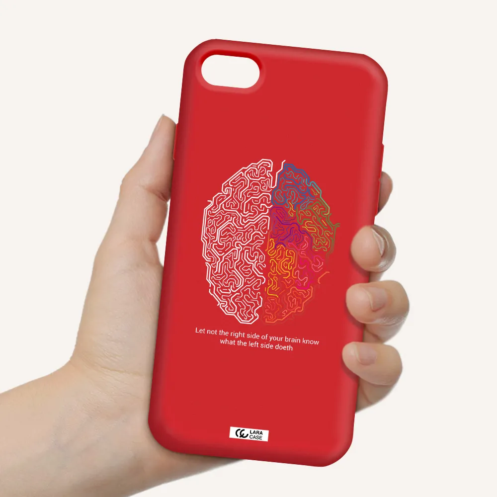 Brain Apple iPhone 8 Silicone Imperial Red Case