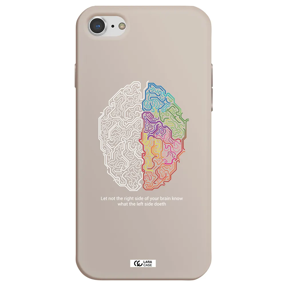 Brain Apple iPhone 8 Silicone Stone Case