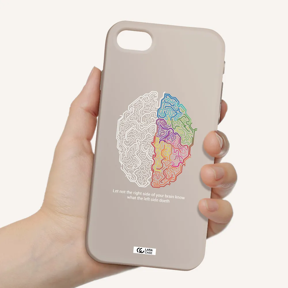 Brain Apple iPhone se 2020 Silicone Stone Case
