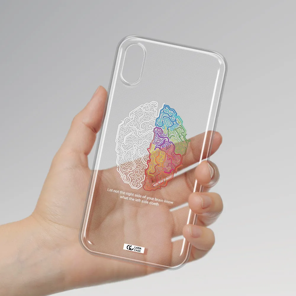 Brain Apple iPhone XS Clear TPU Case
