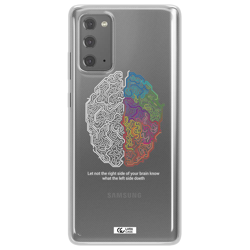 Brain Samsung Note 20 Clear TPU Case