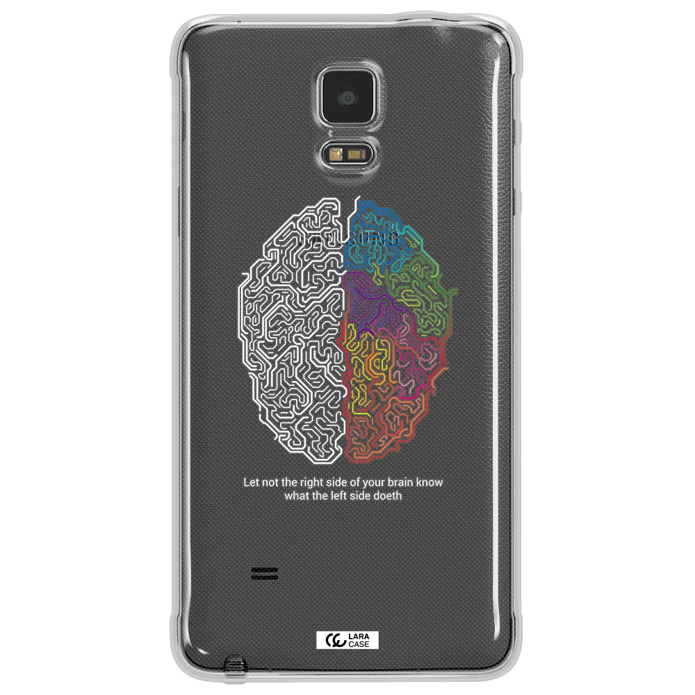 Brain Samsung Note 4 Clear TPU Case