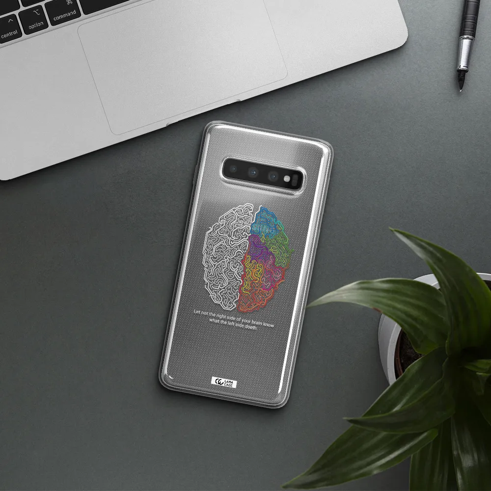 Brain Samsung S10 Clear TPU Case