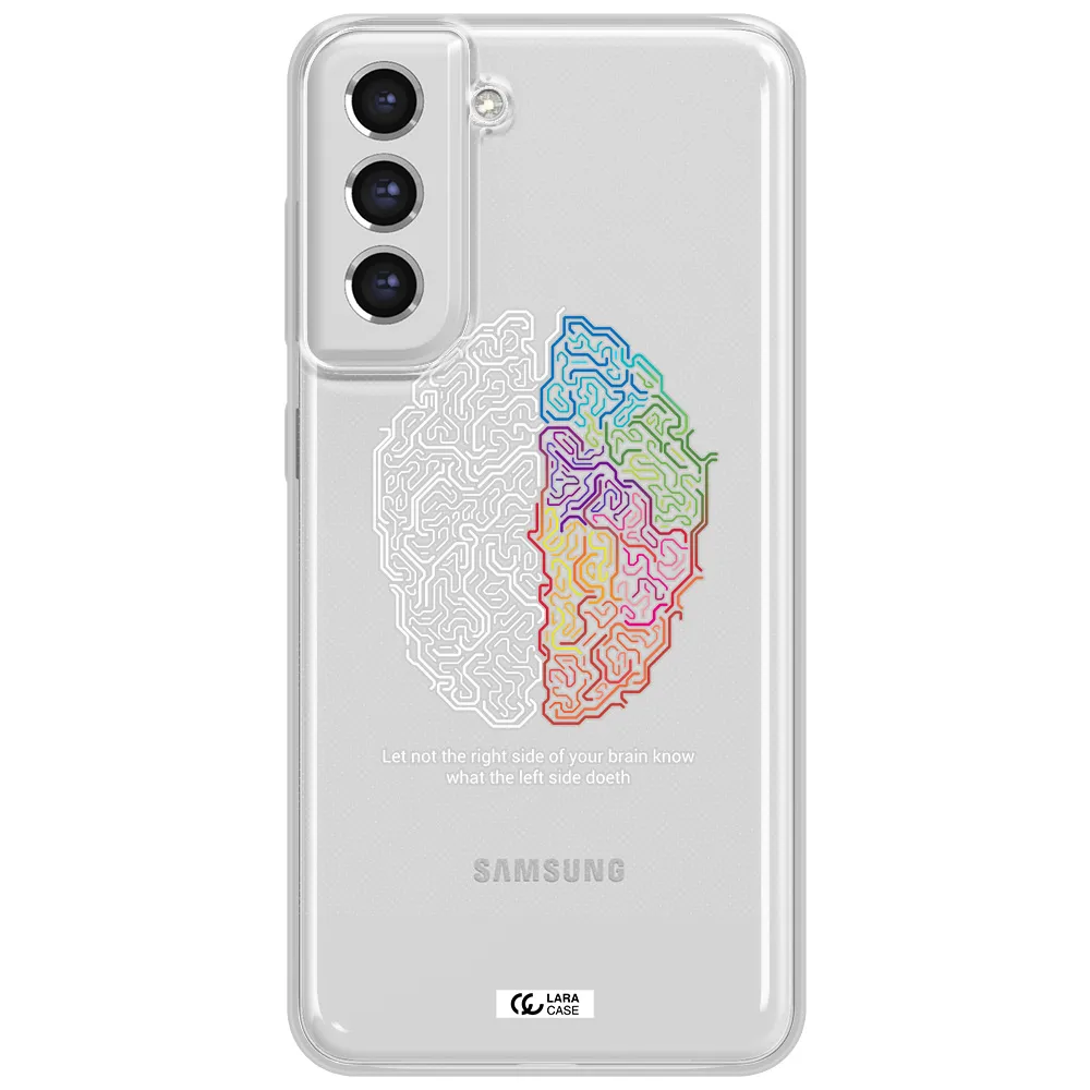 Brain Samsung S21 Fe Clear Tpu Case