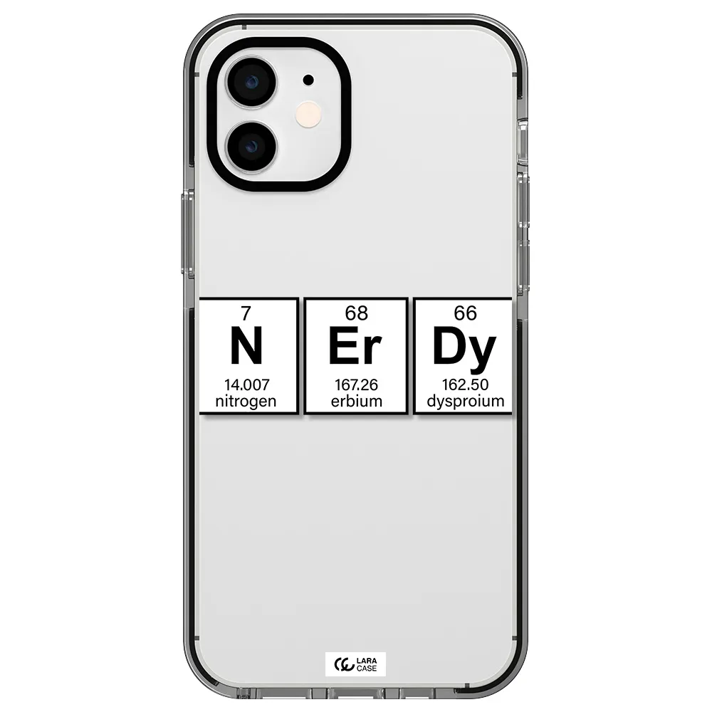 Nerdy Chemical Apple iPhone 11 impact black border Case
