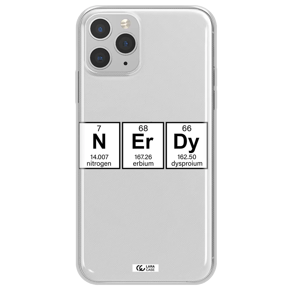 Nerdy Chemical Apple iPhone 11 pro Clear TPU Case