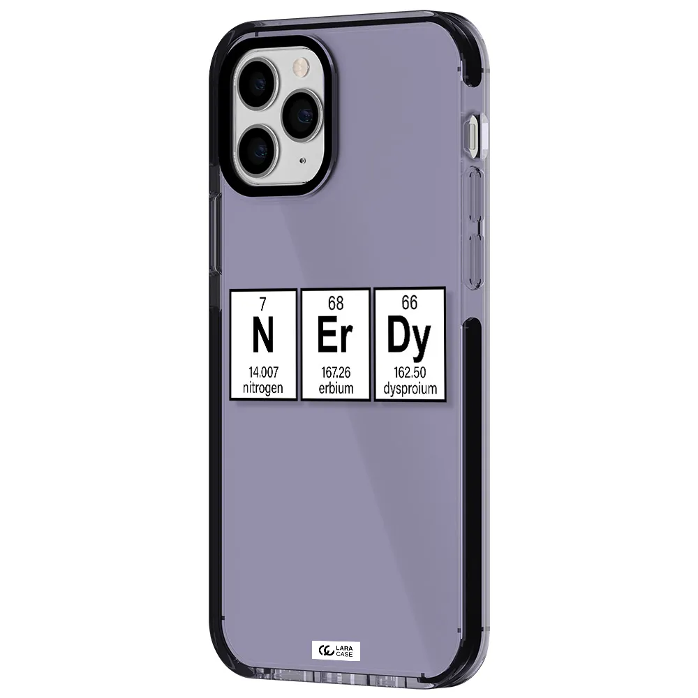Nerdy Chemical Apple iPhone 11 pro impact Lilac Case