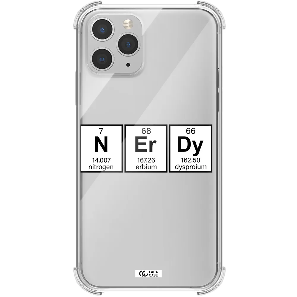 Nerdy Chemical Apple iPhone 11 pro max Clear PC Case