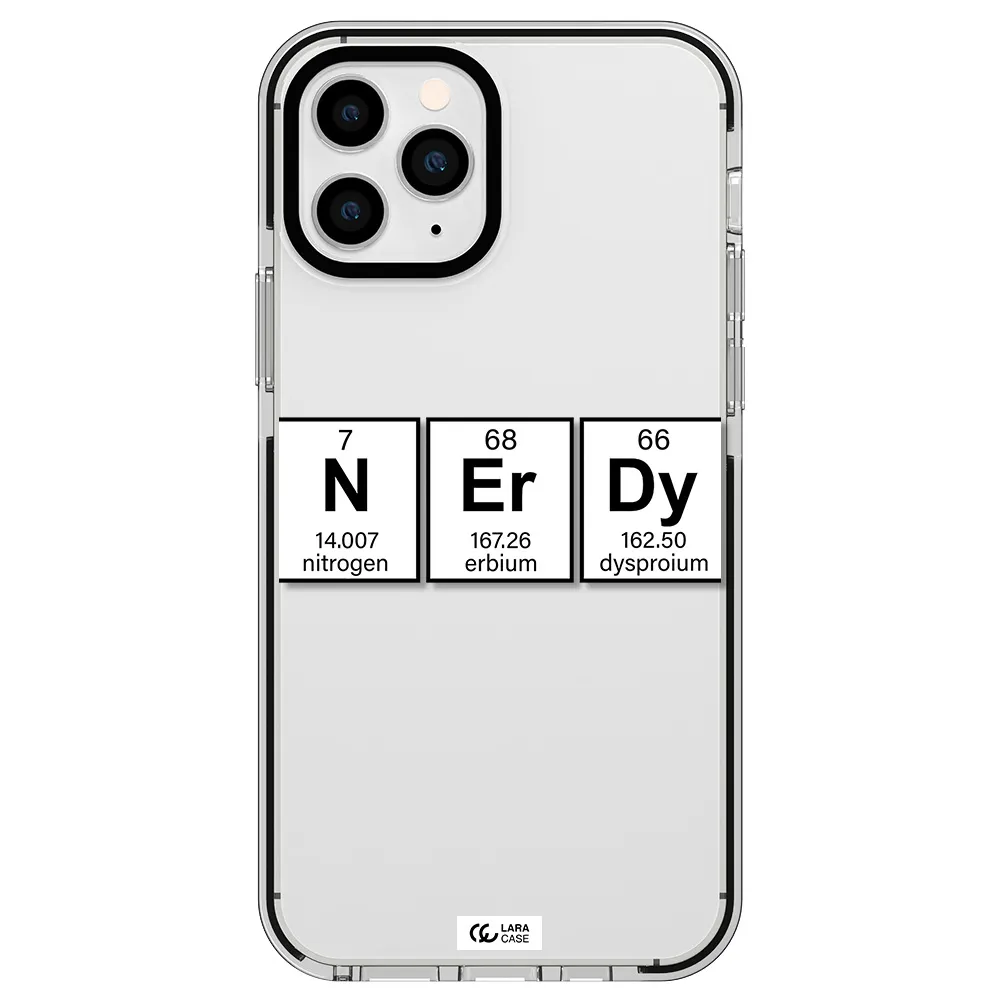Nerdy Chemical Apple iPhone 11 pro max impact black border Case
