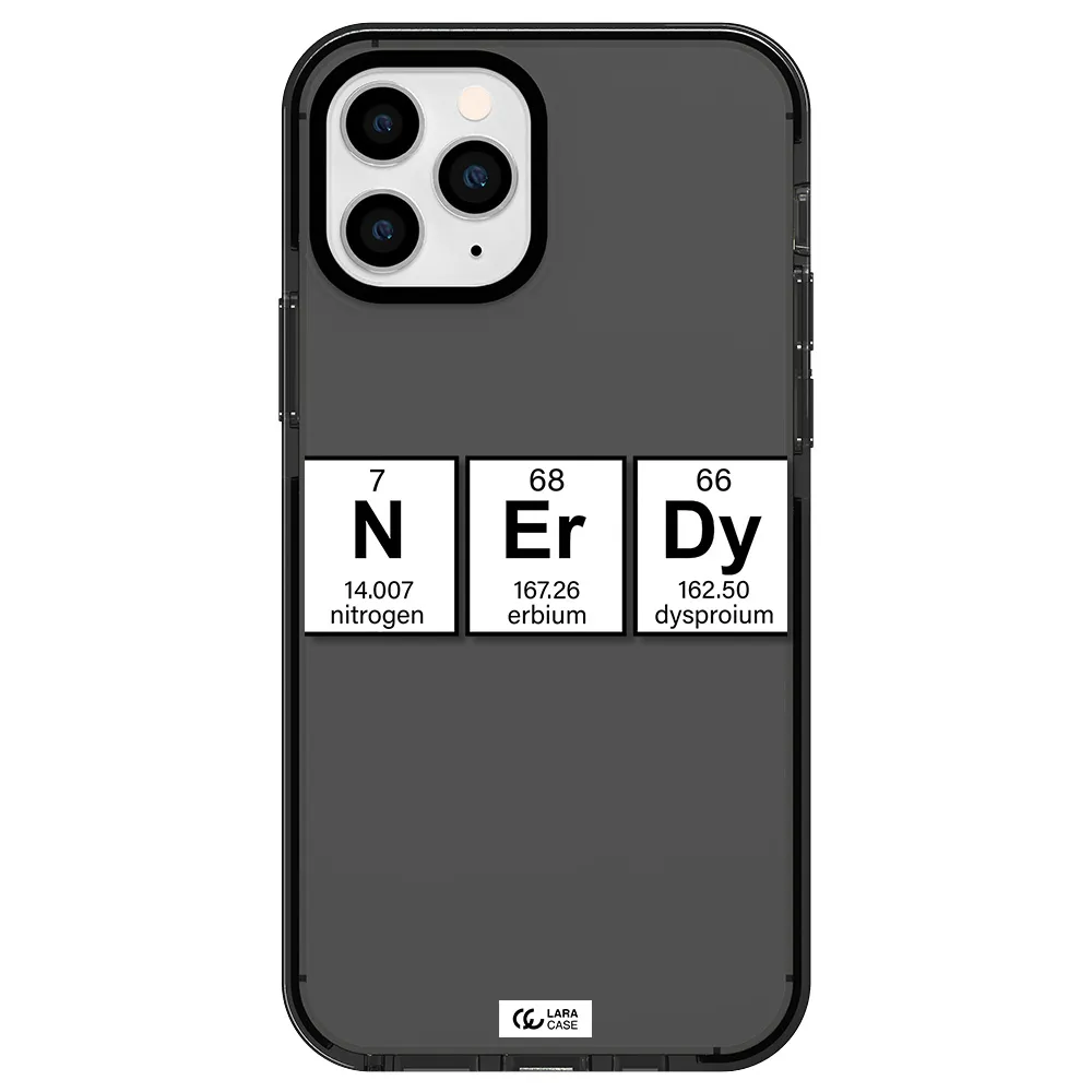 Nerdy Chemical Apple iPhone 11 pro max impact Smoke Black Case