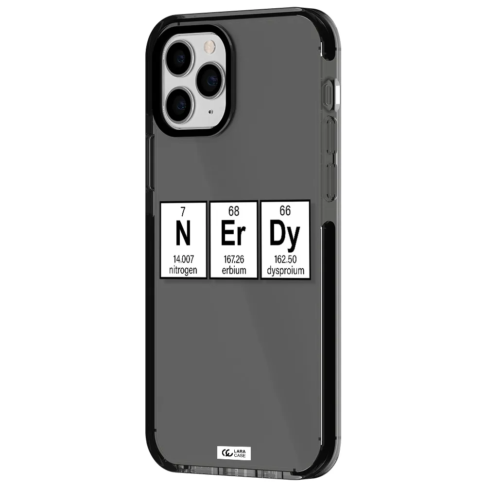 Nerdy Chemical Apple iPhone 11 pro max impact Smoke Black Case