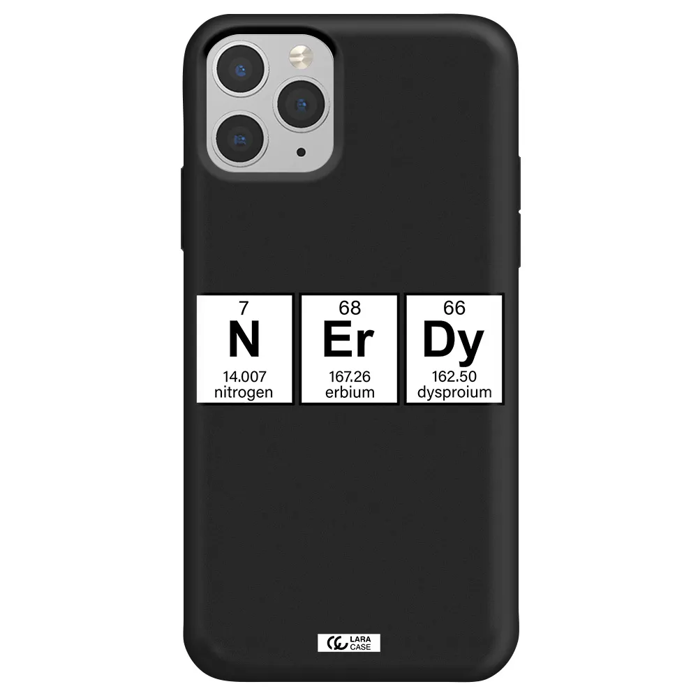 Nerdy Chemical Apple iPhone 11 pro max Silicone black Case