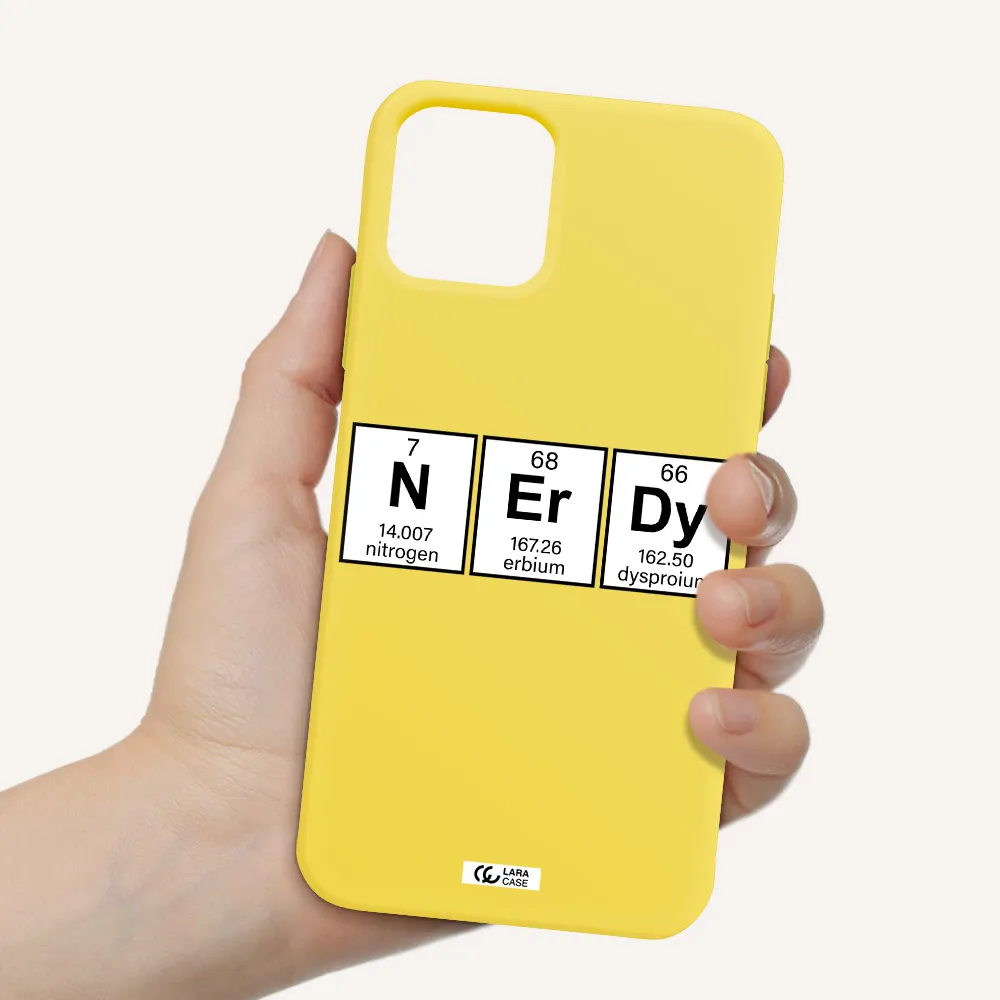 Nerdy Chemical Apple iPhone 11 pro max Silicone canary yellow Case