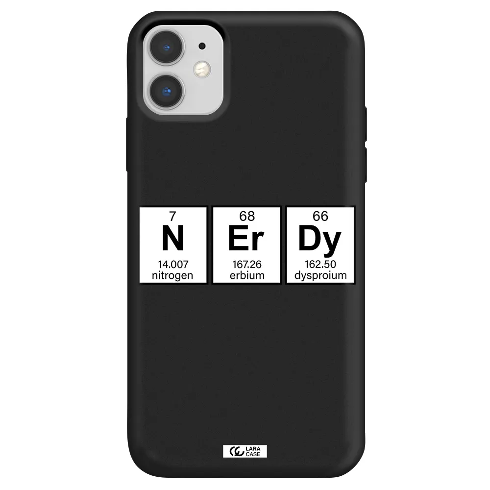 Nerdy Chemical Apple iPhone 11 Silicone black Case